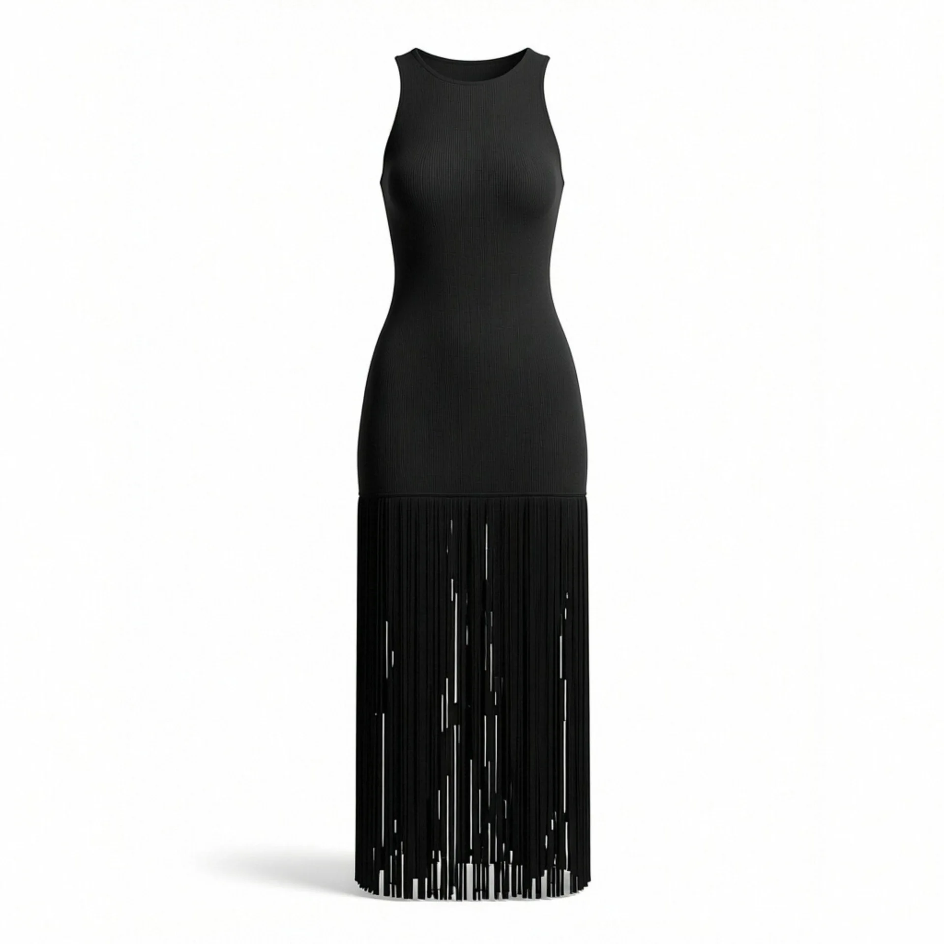 Withered European And American Style Fashionable Temperament Slim Fitting Fringe Dress Elegant Party Dresses Vestidos Women's
Withered European And American Style Fashionable Temperament Slim Fitting Fringe Dress Elegant Party Dresses Vestidos Women's