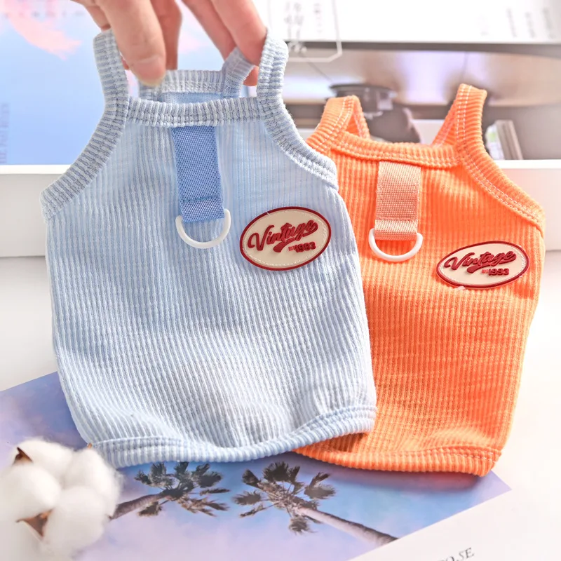 Pet Clothing Small Dog Teddy Bichon Pomeranian Traction Dog Clothes Camisole Summer Thin
Pet Clothing Small Dog Teddy Bichon Pomeranian Traction Dog Clothes Camisole Summer Thin