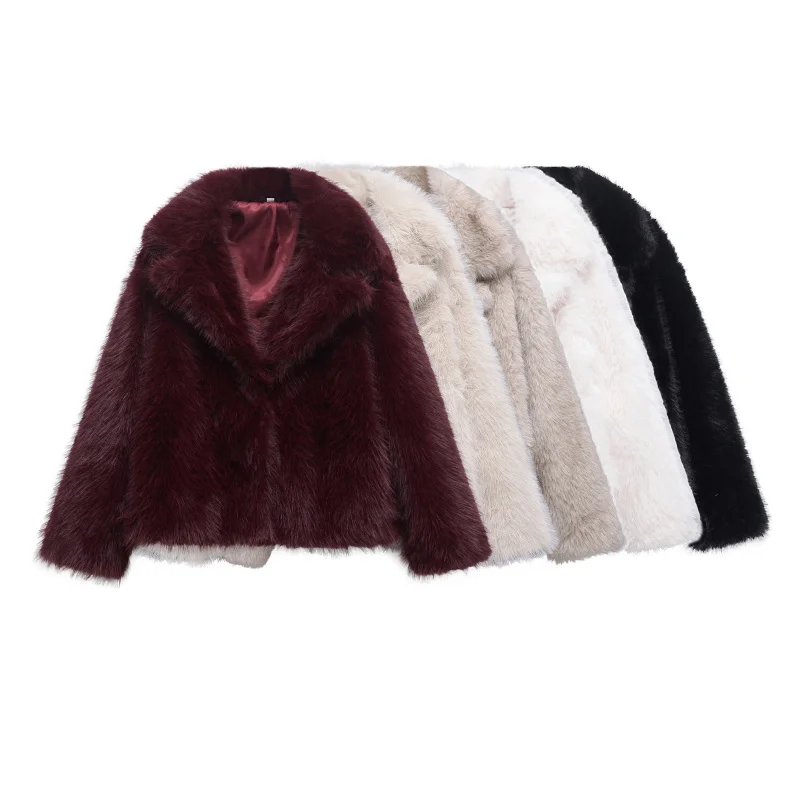 New Women's Fashion 2025 Spring and Autumn New Stylish Elegant Turn-down Collar Faux Fur Coat
New Women's Fashion 2025 Spring and Autumn New Stylish Elegant Turn-down Collar Faux Fur Coat