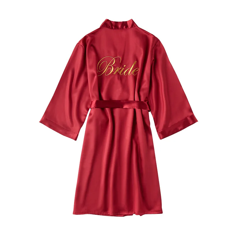 Wedding Party Team Bride Robe Kimono Satin Pajamas Bridesmaid Bathrobe Gold Letter
Wedding Party Team Bride Robe Kimono Satin Pajamas Bridesmaid Bathrobe Gold Letter