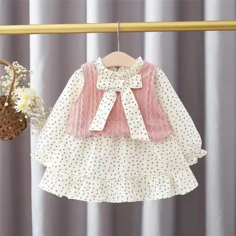 Kids Girls Baby Clothing Spring Autumn Kids Long Sleeve Princess Dress+Vest 2pcs Baby Suits Toddler Girl Clothes Sets Outfits
Kids Girls Baby Clothing Spring Autumn Kids Long Sleeve Princess Dress+Vest 2pcs Baby Suits Toddler Girl Clothes Sets Outfits