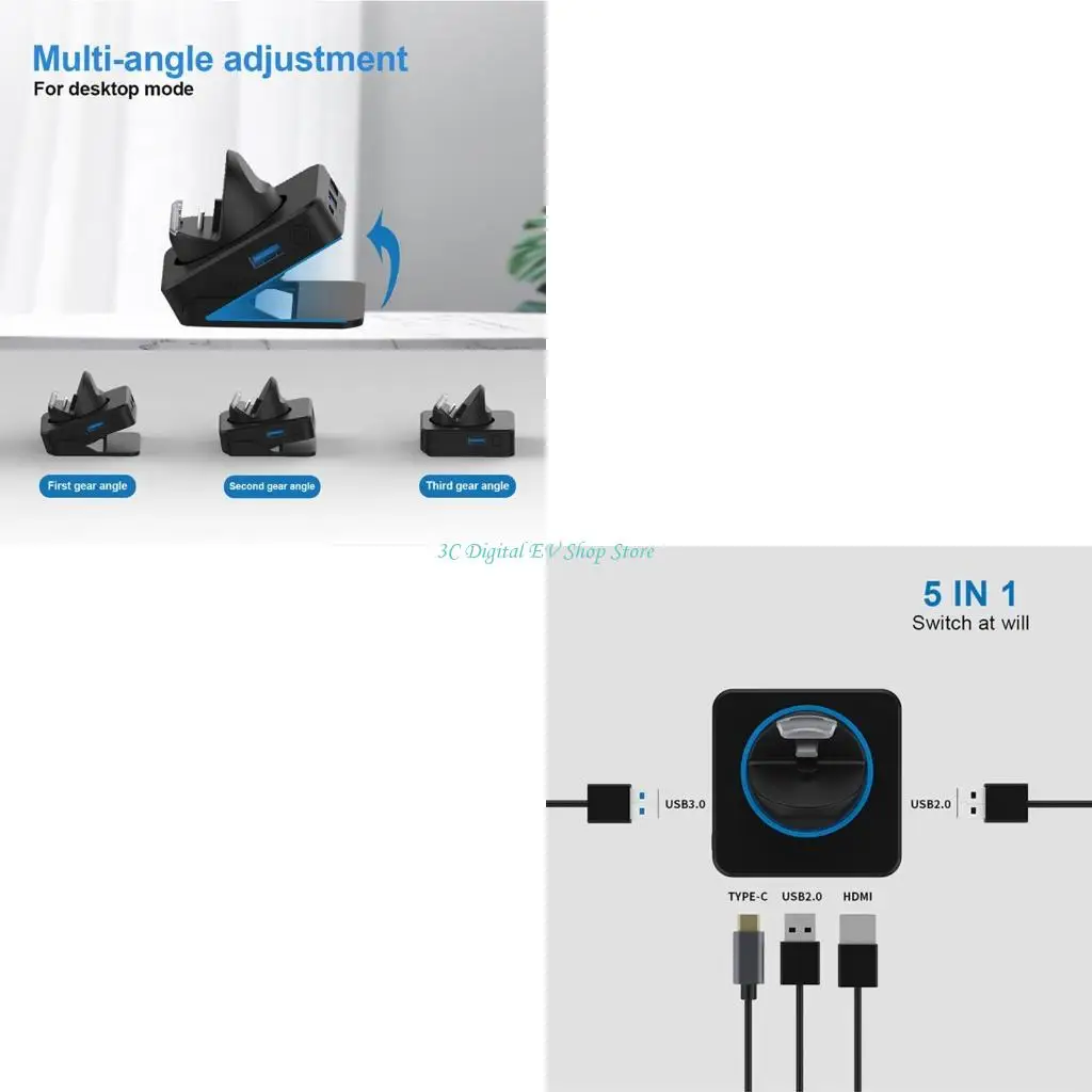 E74D Video Portable Converter Base 5 in 1 Multi-functional Charging Dock 4K/60FPS for Switch
E74D Video Portable Converter Base 5 in 1 Multi-functional Charging Dock 4K/60FPS for Switch