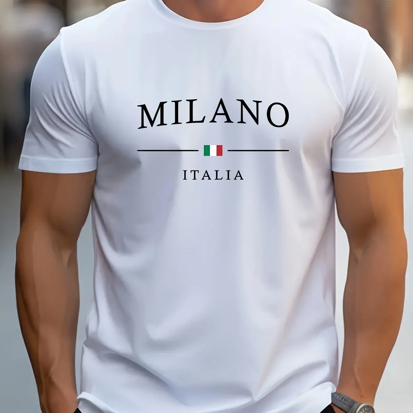 Men's Summer 100_ Cotton Fashion MILANO Letter Printed Loose Large Casual Comfortable Round Neck Short Sleeve T-shirt Top
Men's Summer 100_ Cotton Fashion MILANO Letter Printed Loose Large Casual Comfortable Round Neck Short Sleeve T-shirt Top