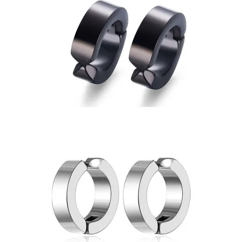 Axexuar Steel Ring Earrings-2 Pairs Unisex Women Men Jewelry Elegant Fashion Gift Jewelry
Axexuar Steel Ring Earrings-2 Pairs Unisex Women Men Jewelry Elegant Fashion Gift Jewelry