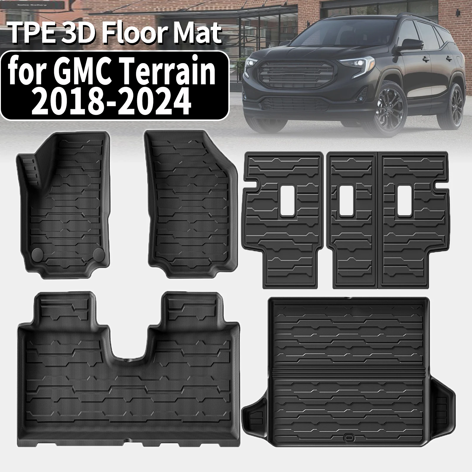 Экологичные коврики из TPE для GMC Terrain 2024, 2023 - 2018 годов выпуска, нескользящие, пыленепроницаемые, аксессуары для салона автомобиля
Экологичные коврики из TPE для GMC Terrain 2024, 2023 - 2018 годов выпуска, нескользящие, пыленепроницаемые, аксессуары для салона автомобиля