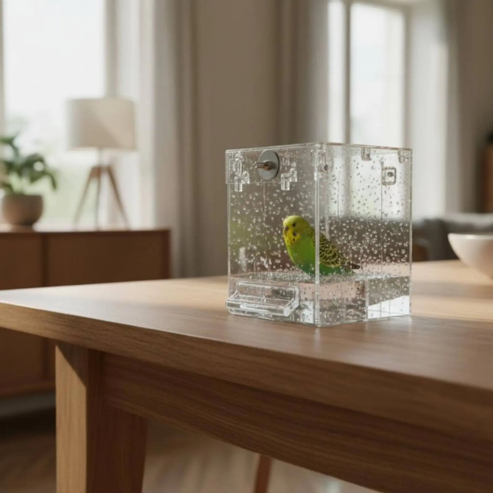 Transparent Bird Bathing Container Suction Cup Mount Parakeet Bath Tub Azure Bird Bathing Box Portable Pet Accessory
Transparent Bird Bathing Container Suction Cup Mount Parakeet Bath Tub Azure Bird Bathing Box Portable Pet Accessory