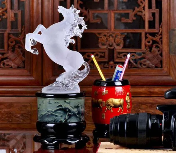 34cm LARGE # office home efficacious FENG SHUI Talisman Money Drawing crystal 3D HORSE Sculpture ART statue
34cm LARGE # office home efficacious FENG SHUI Talisman Money Drawing crystal 3D HORSE Sculpture ART statue