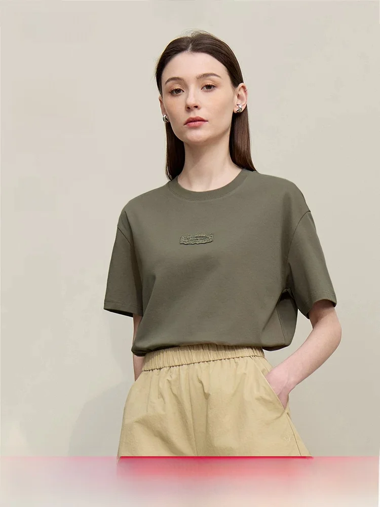 Casual round Ne Letter Lace Label Loose oulder T-irt Women's ort Sve Cotton Summer T-irt i Commute Ladies
Casual round Ne Letter Lace Label Loose oulder T-irt Women's ort Sve Cotton Summer T-irt i Commute Ladies