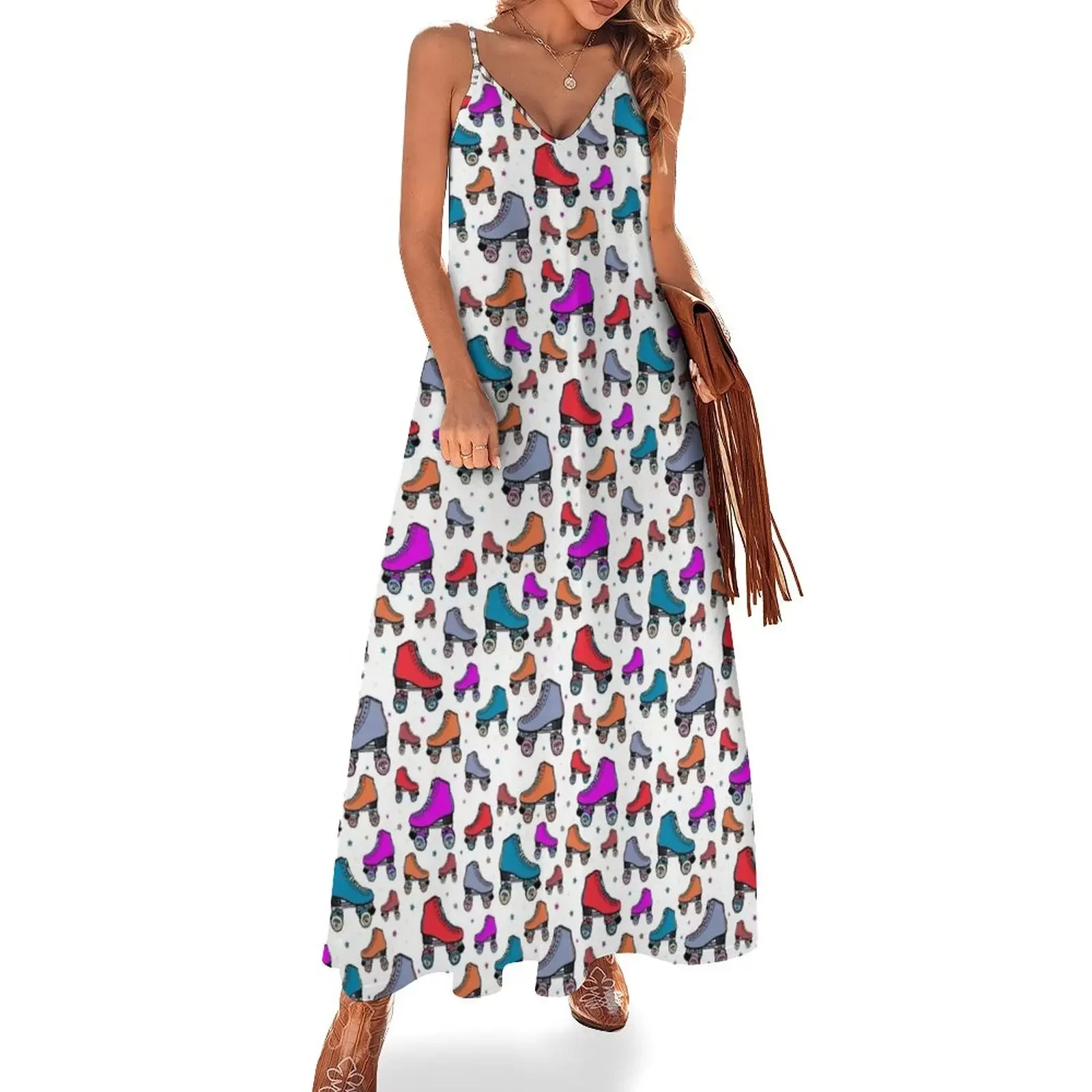 Roller skates 80s pattern Sleeveless Dress women's summer dresses 2025 beach outfits for women loose summer dress Dress
Roller skates 80s pattern Sleeveless Dress women's summer dresses 2025 beach outfits for women loose summer dress Dress