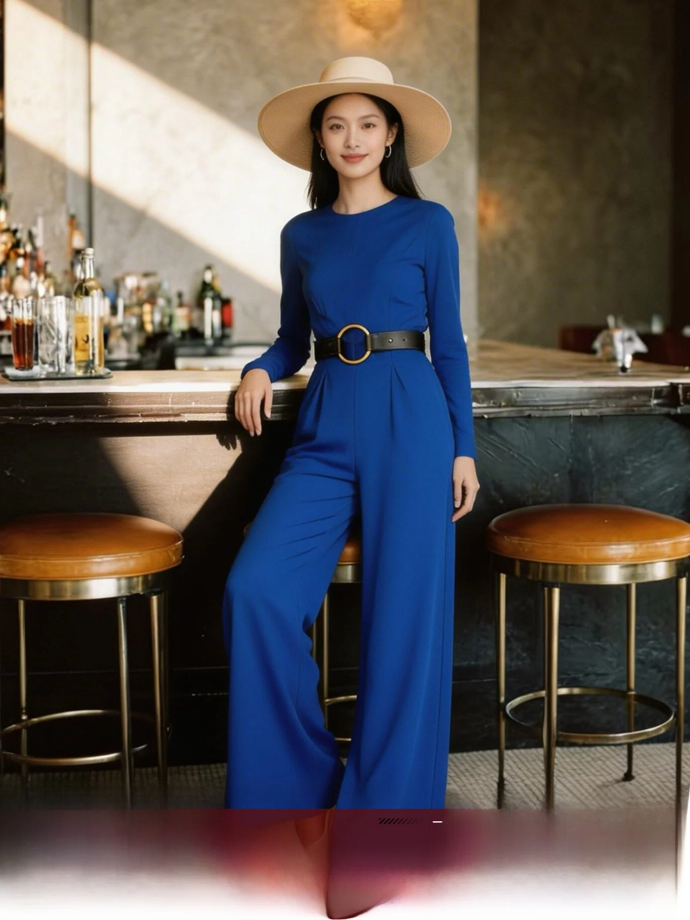 Casual Ice Silk Wide Leg Pants Women's High Waist Zipper Fly Straight Leg Pants Draping Holiday Design Long Workwear Jumpsuit
Casual Ice Silk Wide Leg Pants Women's High Waist Zipper Fly Straight Leg Pants Draping Holiday Design Long Workwear Jumpsuit