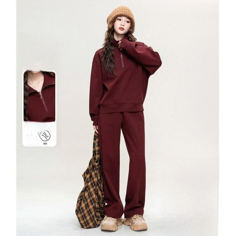 Women's Fleece Lined Sweatshirt Set Casual Loose Fit Thermal Two Piece Suit Autumn Winter Fashion Sportswear High Waist Long ...
Women's Fleece Lined Sweatshirt Set Casual Loose Fit Thermal Two Piece Suit Autumn Winter Fashion Sportswear High Waist Long ...
