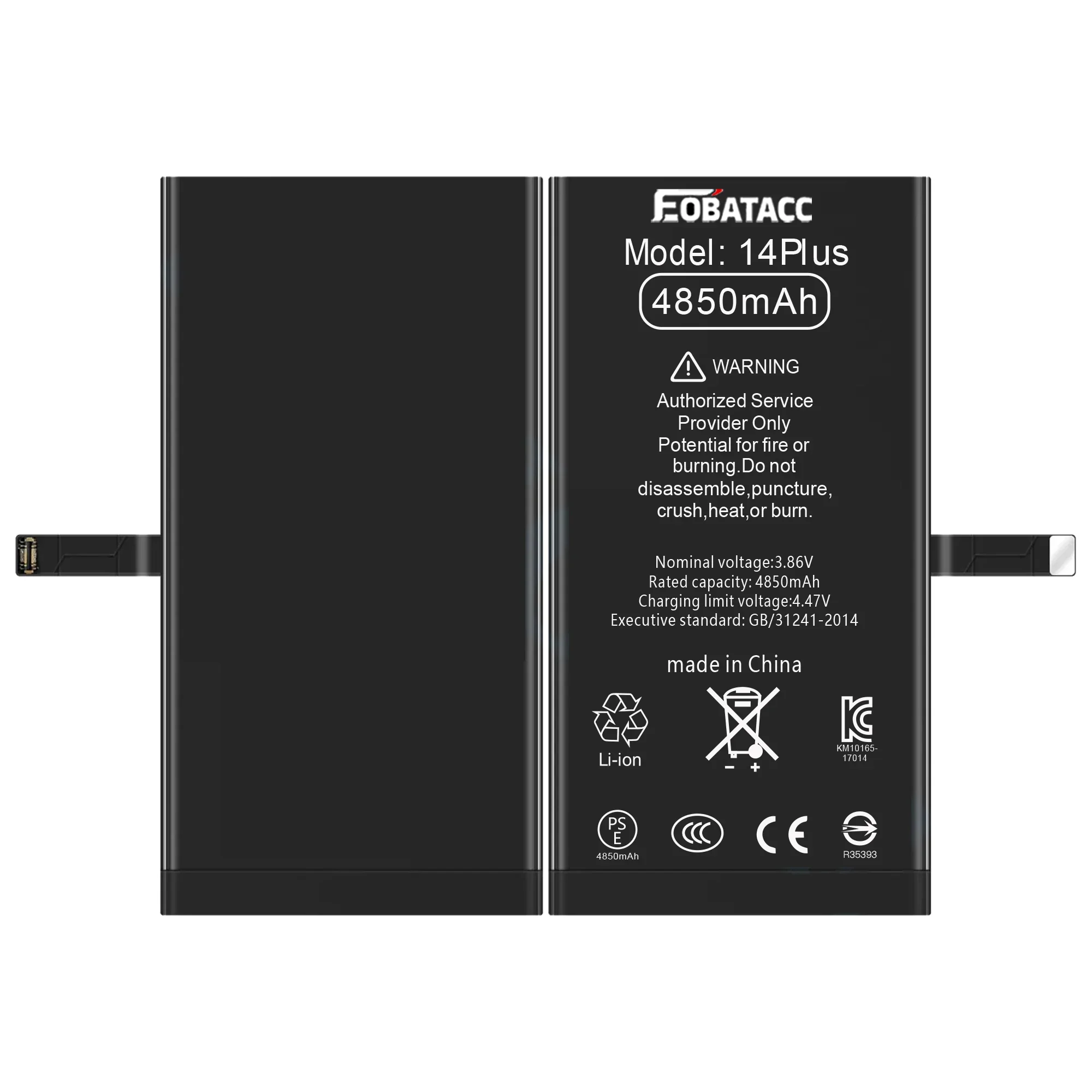 2025 YEARS EOBATACC High Quality 100% new Battery For APPle 14 plus 4850mah Phone Battery+Tools
2025 YEARS EOBATACC High Quality 100% new Battery For APPle 14 plus 4850mah Phone Battery+Tools