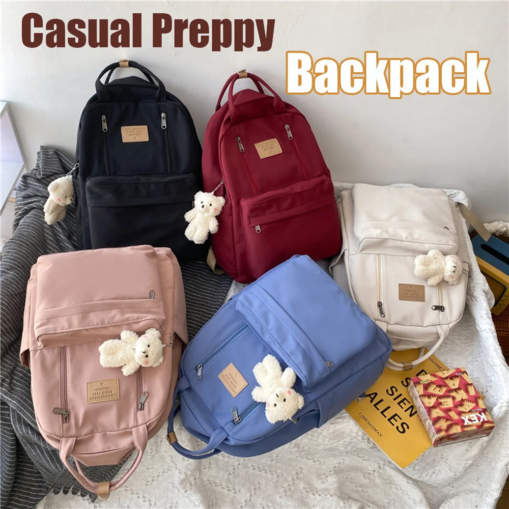 Casual Preppy Backpack Solid Color Simple Backpack for Girls Large Capacity Sports Backpack for Outdoor Travel Camping
Casual Preppy Backpack Solid Color Simple Backpack for Girls Large Capacity Sports Backpack for Outdoor Travel Camping