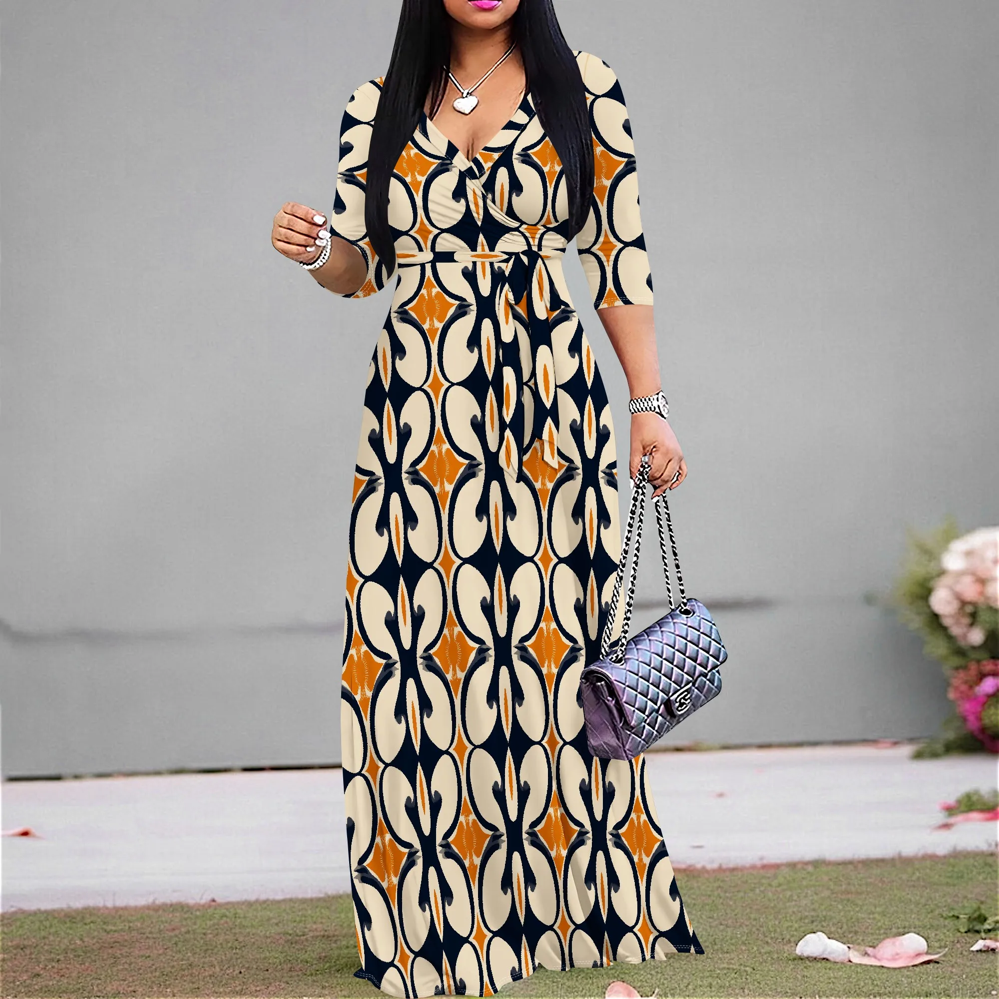 Boho Geometric Floral Print Dress Women's Long Sleeve Wrap Dress S-3XL Casual & Party Wear 2025
Boho Geometric Floral Print Dress Women's Long Sleeve Wrap Dress S-3XL Casual & Party Wear 2025