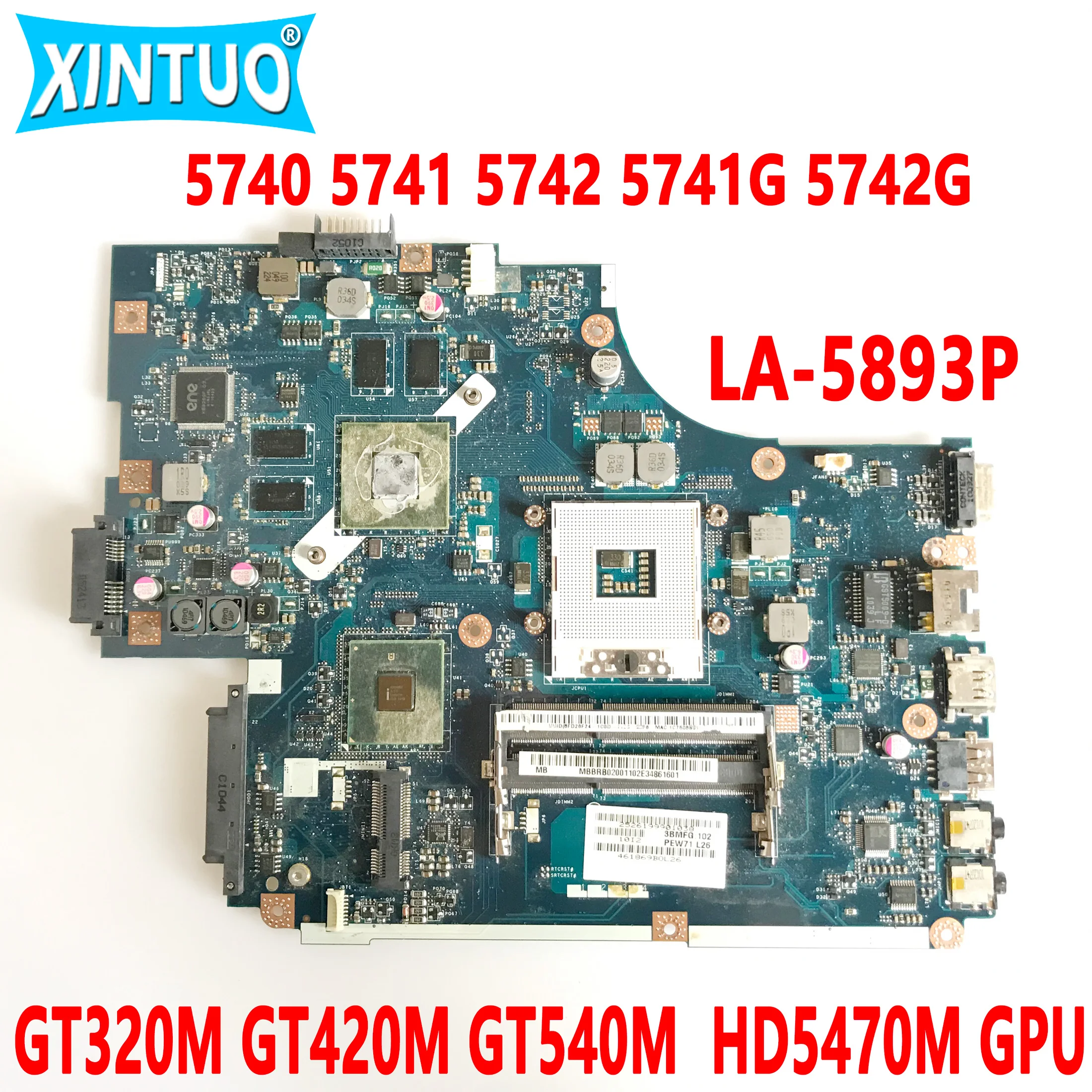 LA-5893P 5742G motherboard for Acer 5740 5741 5742 5741G 5742G laptop motherboard GT320M GT420M GT540M HD5470M GPU DDR3 Tested
LA-5893P 5742G motherboard for Acer 5740 5741 5742 5741G 5742G laptop motherboard GT320M GT420M GT540M HD5470M GPU DDR3 Tested