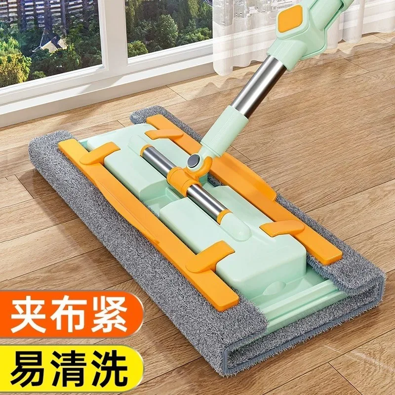 Flat mop, wet and dry clamping mopping, storage cleaning, no hand washing
Flat mop, wet and dry clamping mopping, storage cleaning, no hand washing
