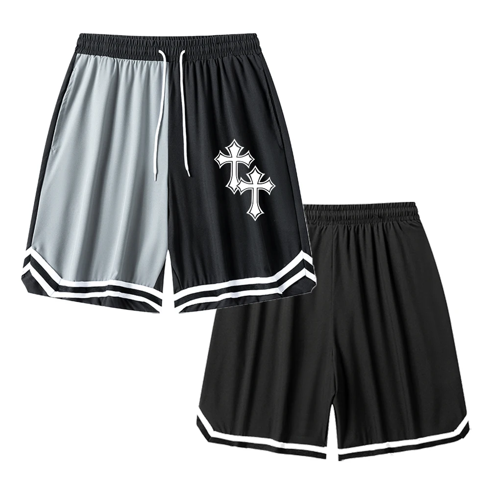Мужские полосатые шорты с пятью точками и цветным принтом, летние стильные спортивные баскетбольные шорты на шнурке для спортзала, повседневные пляжные шорты
Мужские полосатые шорты с пятью точками и цветным принтом, летние стильные спортивные баскетбольные шорты на шнурке для спортзала, повседневные пляжные шорты