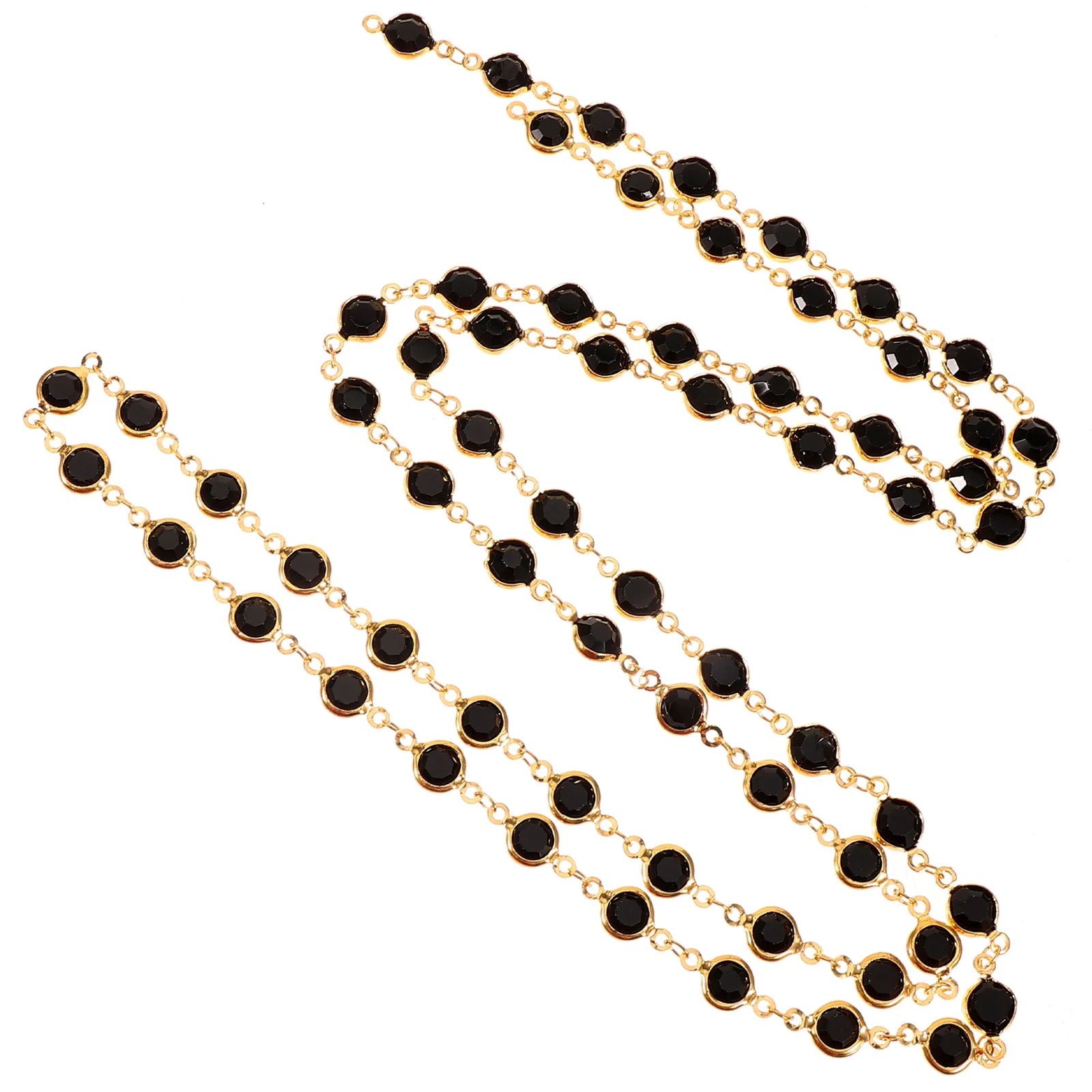 Retro French Chain Black Zircon Necklace Supplies DIY Copper Accessories Sweater Chains Jewelry Metal Chain For Jewelry Making
Retro French Chain Black Zircon Necklace Supplies DIY Copper Accessories Sweater Chains Jewelry Metal Chain For Jewelry Making