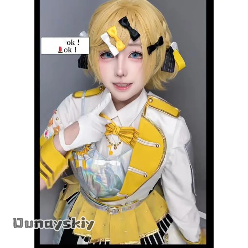 Dream ZS*/Anime Game Project Sekai 2.5th Anniversary Cosplay Rinnn Idol Uniform White Coat Dress Yellow Wigs Halloween Party Cos
Dream ZS*/Anime Game Project Sekai 2.5th Anniversary Cosplay Rinnn Idol Uniform White Coat Dress Yellow Wigs Halloween Party Cos
