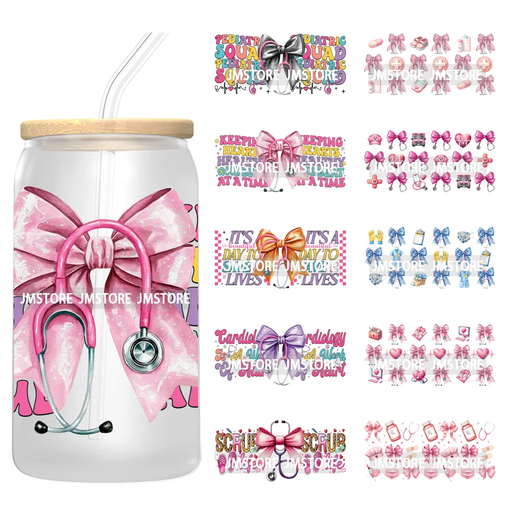 Nurse Life Quotes Coquette Heart Stethoscope Bow 16OZ UV Cup Wrap DTF Transfer Stickers Logo For Libbey Glass Can Cups Tumbler
Nurse Life Quotes Coquette Heart Stethoscope Bow 16OZ UV Cup Wrap DTF Transfer Stickers Logo For Libbey Glass Can Cups Tumbler