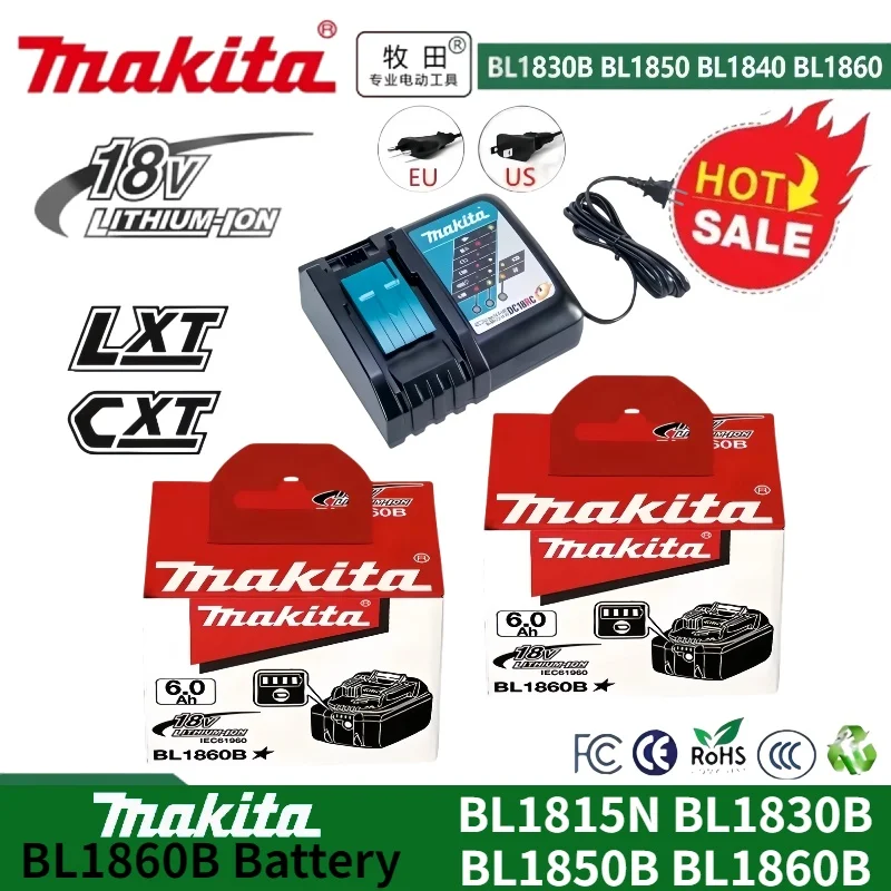 18V Makita battery Replaceable BL1815N BL1850B BL1860B lithium-ion battery for Makita 18V DDF487 DTW700 DGA404 DBO180Z DFN350
18V Makita battery Replaceable BL1815N BL1850B BL1860B lithium-ion battery for Makita 18V DDF487 DTW700 DGA404 DBO180Z DFN350