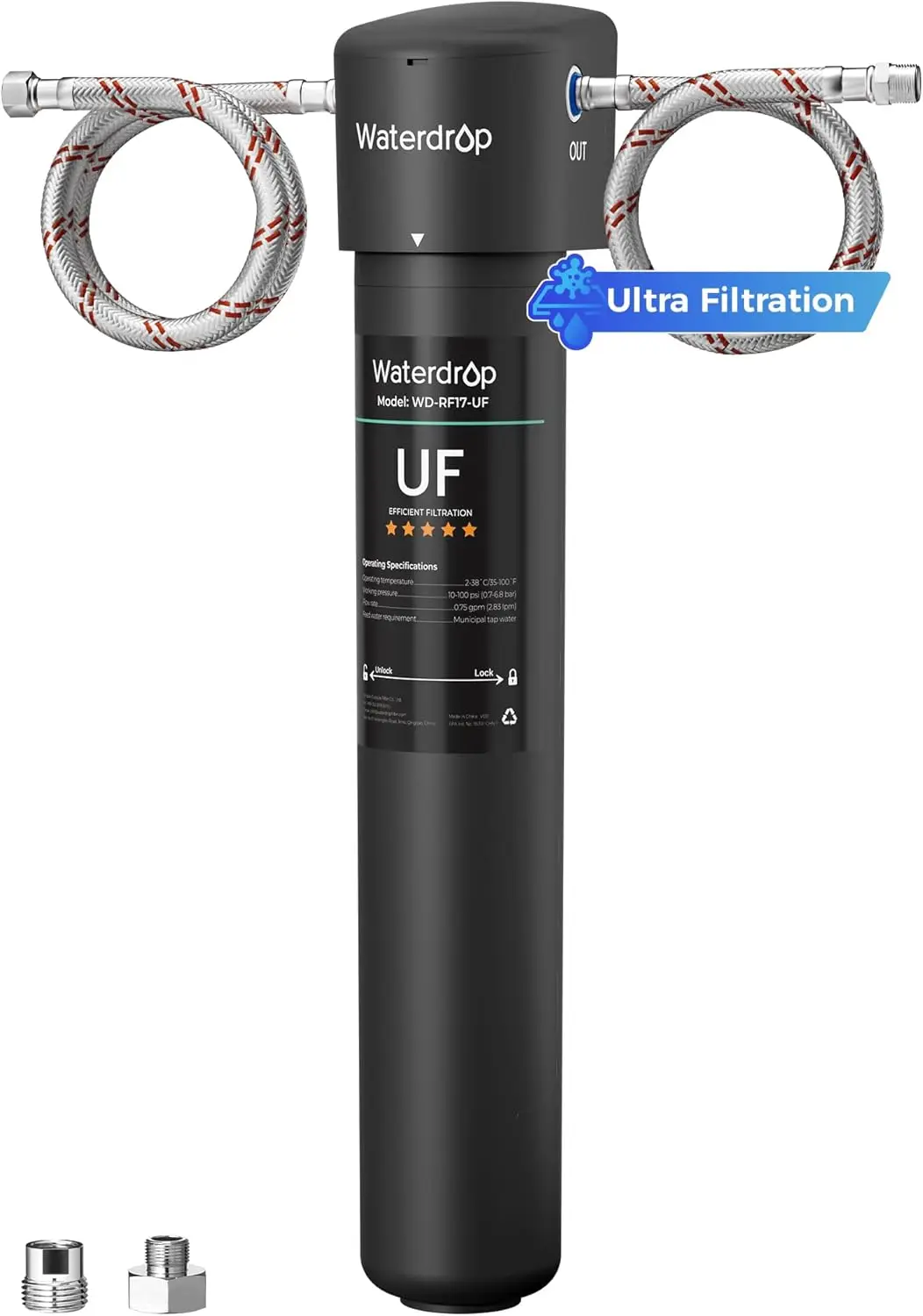 Under Sink Water Filter System, 0.01 Micron Ultra Filtration, Reduces Lead & Chlorine, Easy Installation
Under Sink Water Filter System, 0.01 Micron Ultra Filtration, Reduces Lead & Chlorine, Easy Installation