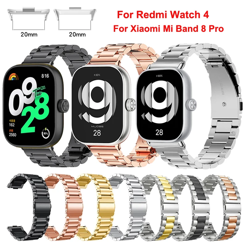 Ремешок металлический для Xiaomi Mi Band 8 Pro, сменный Браслет из нержавеющей стали для смарт-часов Redmi Watch 4
Ремешок металлический для Xiaomi Mi Band 8 Pro, сменный Браслет из нержавеющей стали для смарт-часов Redmi Watch 4