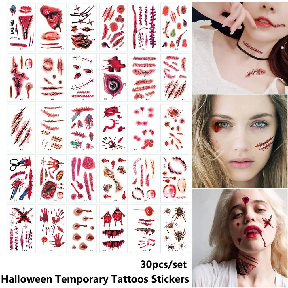 Body Art Stickers Nail Tips Terror Wound For Masquerade Water Transfer Slider Horror Scars Halloween Temporary Tattoos Stickers
Body Art Stickers Nail Tips Terror Wound For Masquerade Water Transfer Slider Horror Scars Halloween Temporary Tattoos Stickers