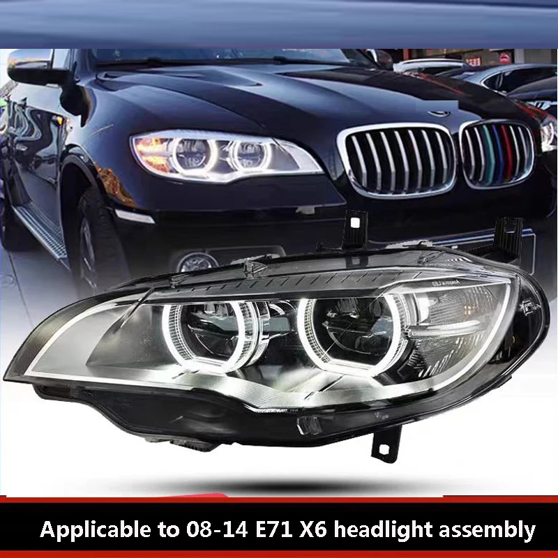 Подходит для BMW 08-14 E71 X6, модифицированная фара в сборе, замена старой на новую, светодиодные фары с дневными ходовыми огнями.
Подходит для BMW 08-14 E71 X6, модифицированная фара в сборе, замена старой на новую, светодиодные фары с дневными ходовыми огнями.