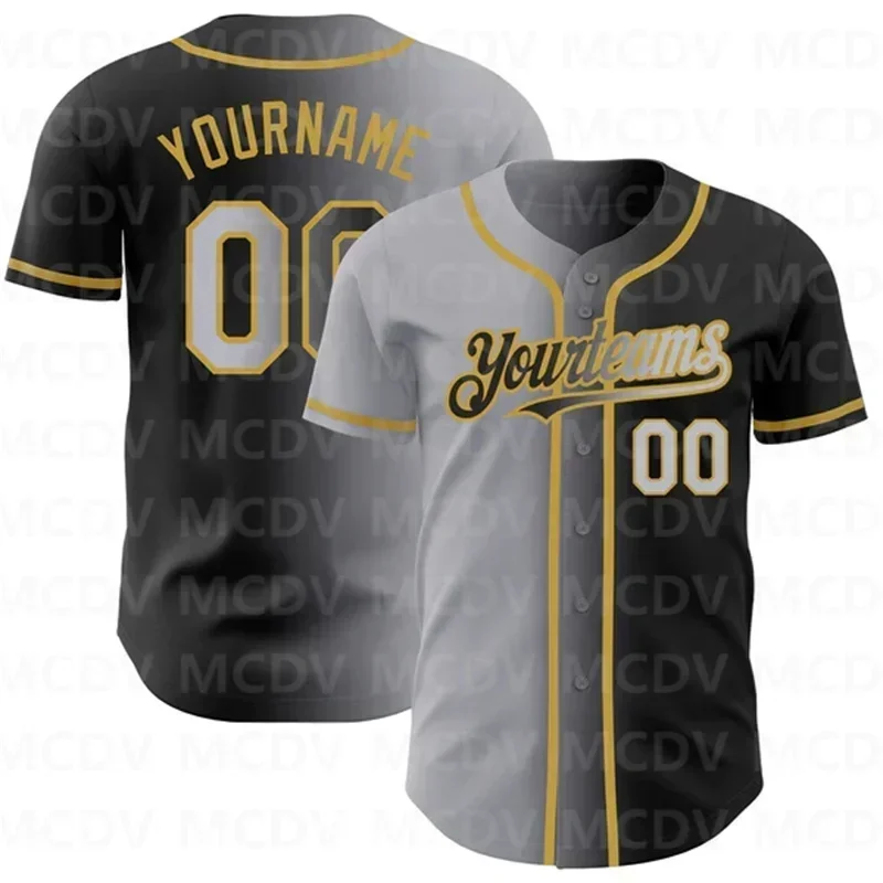 Best-selling Black Light Blue Pink True Gradient Fashion Baseball Jersey 3D Printed T-shirt Men's and Women's Casual Crew Neck P
Best-selling Black Light Blue Pink True Gradient Fashion Baseball Jersey 3D Printed T-shirt Men's and Women's Casual Crew Neck P