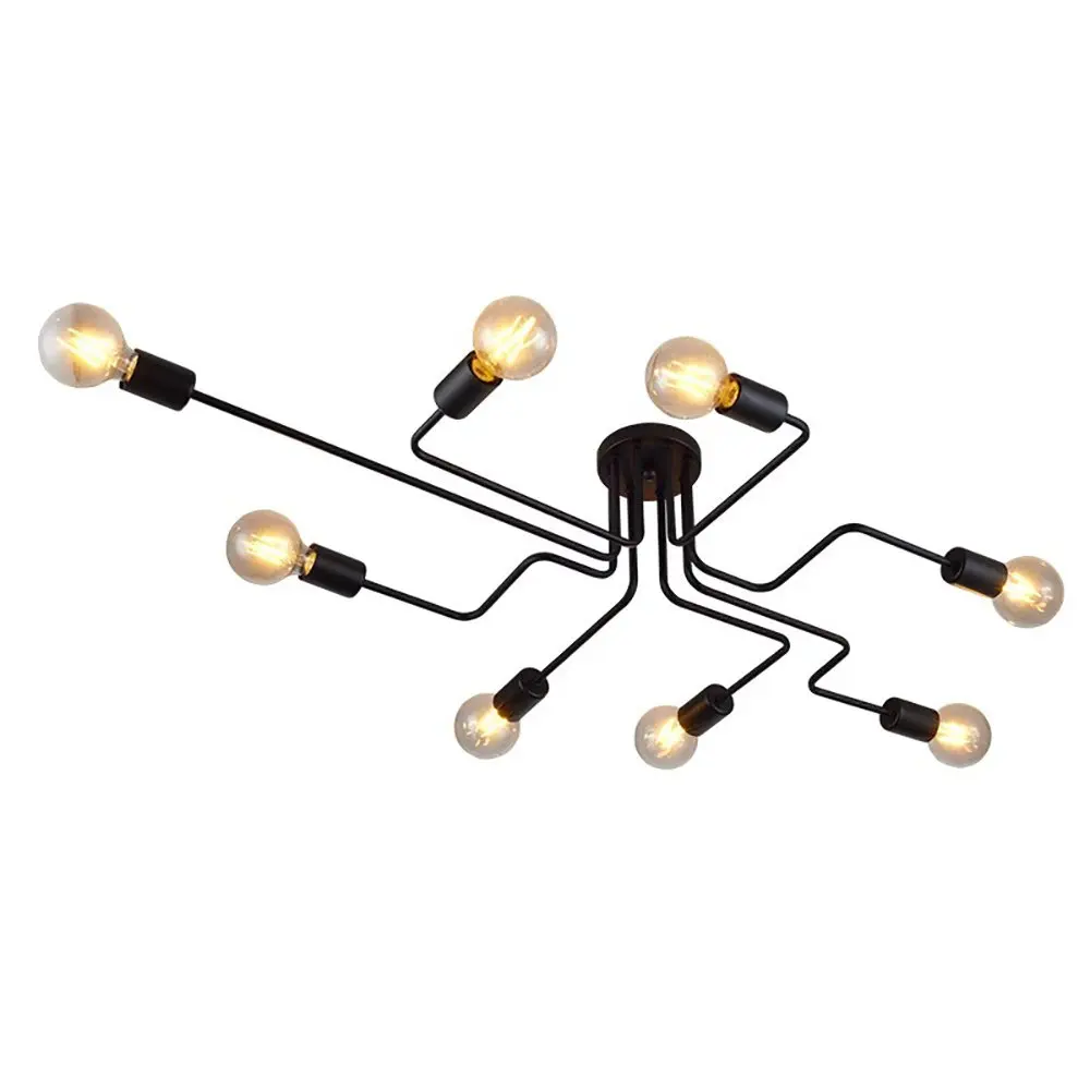 Multiple Rod Wrought Iron Ceiling Lights Indoor Branched Semi Flush Mount Ceiling Lamp Modern Lighting for Living Room Bedroom
Multiple Rod Wrought Iron Ceiling Lights Indoor Branched Semi Flush Mount Ceiling Lamp Modern Lighting for Living Room Bedroom