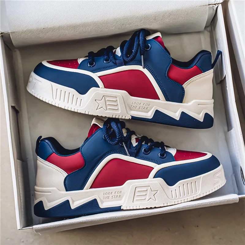 2025 Men's Sneakers Fashion Street Skateboard Shoes Lightweight Leather Casual Shoes for Men Vulcanized Shoe Luxury Tenis Shoes
2025 Men's Sneakers Fashion Street Skateboard Shoes Lightweight Leather Casual Shoes for Men Vulcanized Shoe Luxury Tenis Shoes
