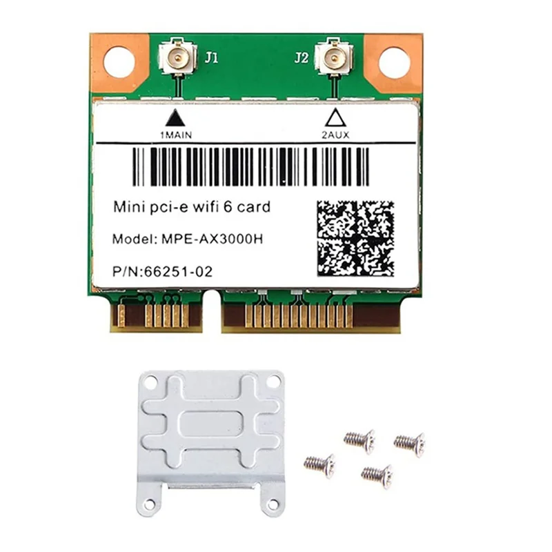 ГОРЯЧИЙ! !WiFi 6 MPE-AX3000H 2974 Мбит/с Беспроводная полумини-карта PCI-E Wi-Fi Bluetooth 5,0 Двухдиапазонный адаптер сетевой карты 2.4G/5G Wlan
ГОРЯЧИЙ! !WiFi 6 MPE-AX3000H 2974 Мбит/с Беспроводная полумини-карта PCI-E Wi-Fi Bluetooth 5,0 Двухдиапазонный адаптер сетевой карты 2.4G/5G Wlan
