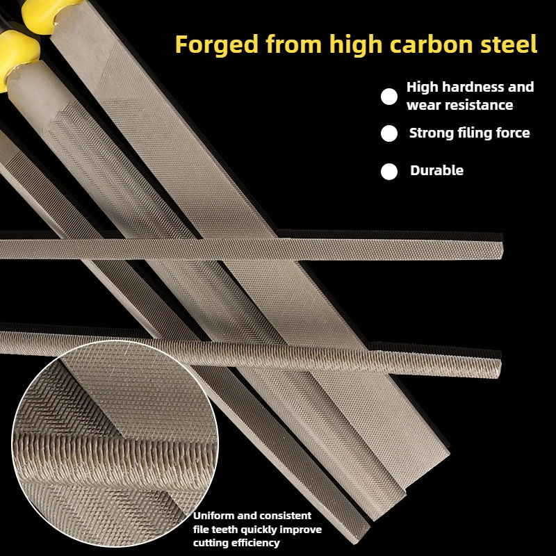 Heavy-Duty Coarse Tooth File Set - High-Carbon Steel Fitter Tools with Ergonomic Handle, for Metal Craft & DIY Heavy-Duty
Heavy-Duty Coarse Tooth File Set - High-Carbon Steel Fitter Tools with Ergonomic Handle, for Metal Craft & DIY Heavy-Duty