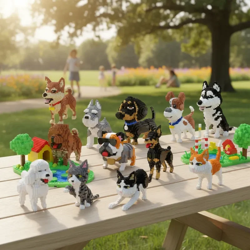 MOC Cartoon Animal Building Blocks Creative Pet Dog And Cat Assembly DIY Tabletop Decorations Birthday Gift Toy For Kids
MOC Cartoon Animal Building Blocks Creative Pet Dog And Cat Assembly DIY Tabletop Decorations Birthday Gift Toy For Kids