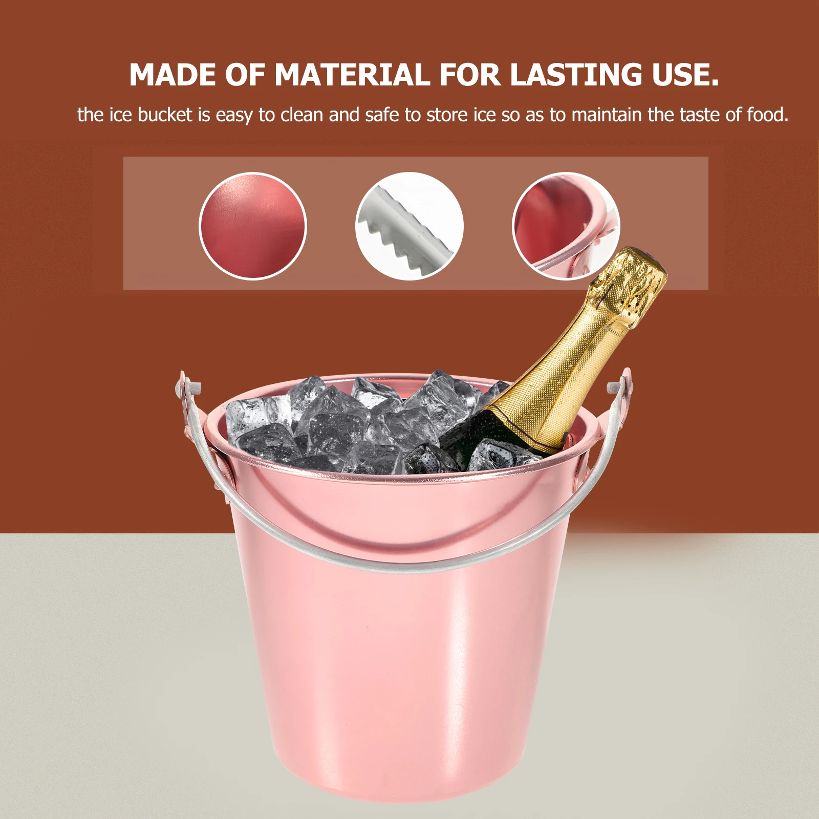 Ice Bucket Beverage Gold Buckets for Parties Insulated Mini Bar with Handles Refrigerator
Ice Bucket Beverage Gold Buckets for Parties Insulated Mini Bar with Handles Refrigerator