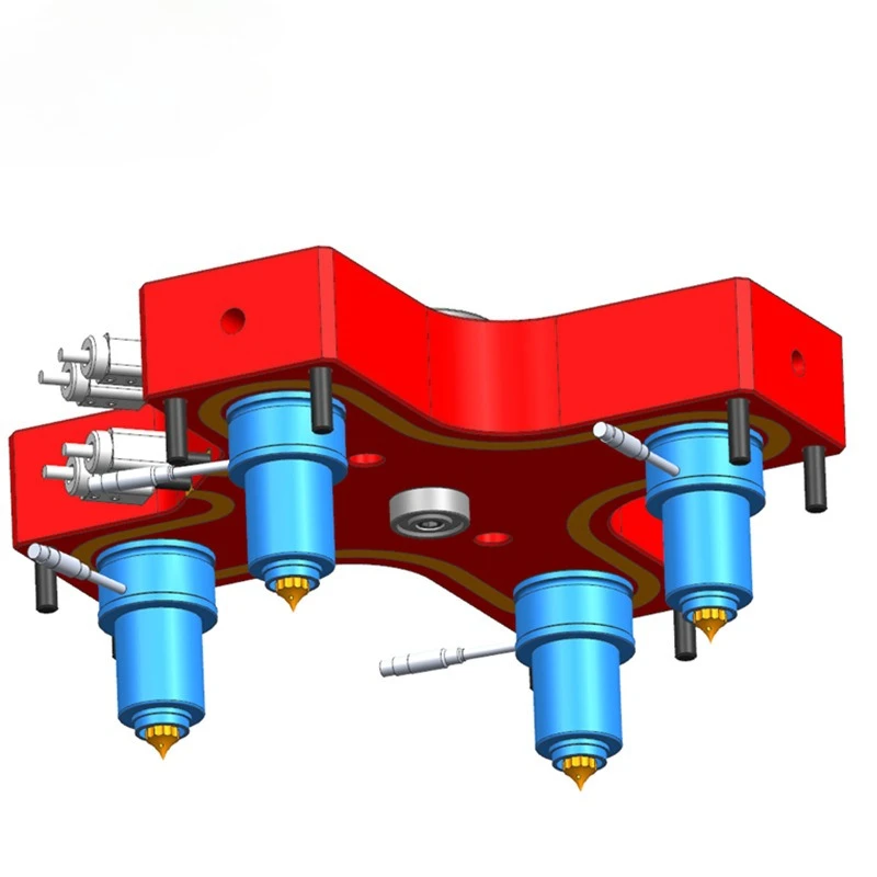 Hot runner multi-point system injection mold one out four system nozzle heater
Hot runner multi-point system injection mold one out four system nozzle heater