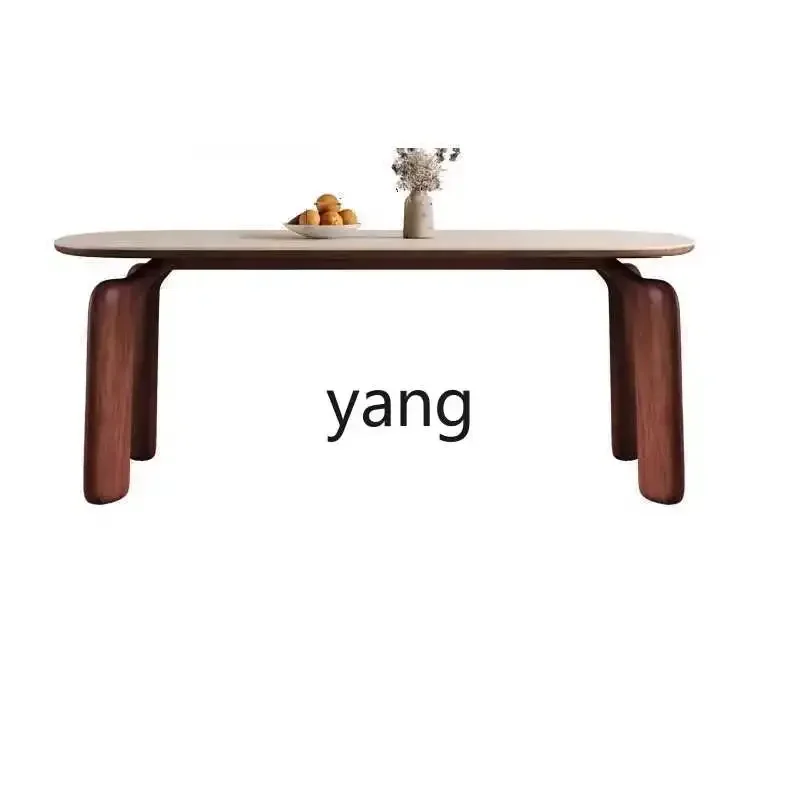 yjq retro cream wind solid wood rock slab dining table living room household rectangular dining table and chairs
yjq retro cream wind solid wood rock slab dining table living room household rectangular dining table and chairs