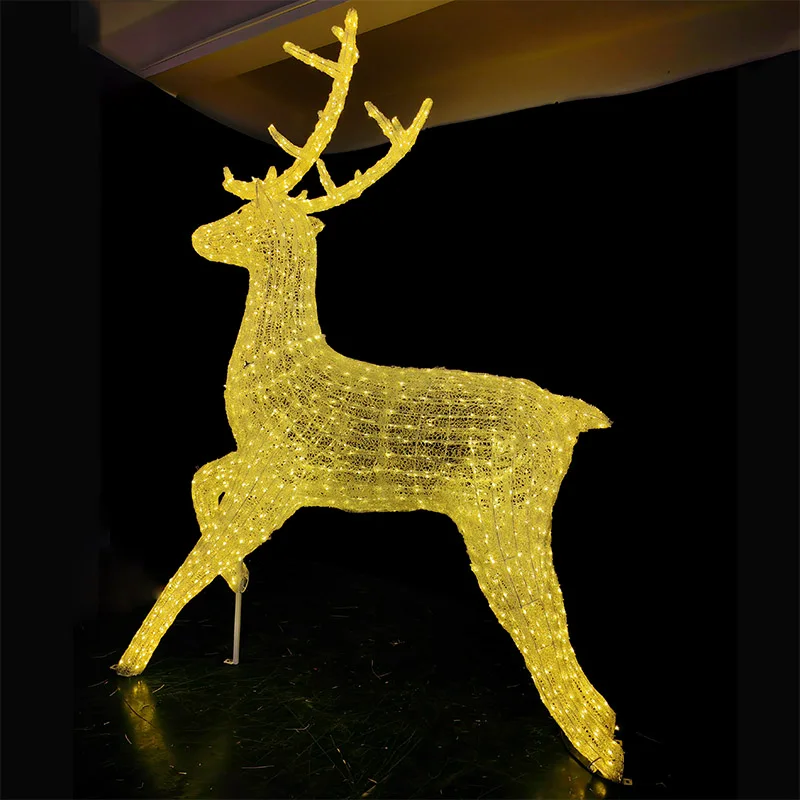 2025 Large Outdoor 3D Santa Sleigh with LED Lights Christmas Reindeer for Street Landscape Decoration Light up 3D Outdoor Deer
2025 Large Outdoor 3D Santa Sleigh with LED Lights Christmas Reindeer for Street Landscape Decoration Light up 3D Outdoor Deer