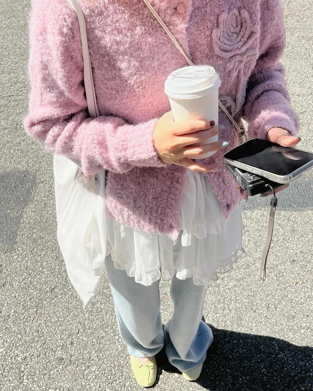 White Lace Knitted Rose Flower 3D Design Open Cardigan Base irt PREON Autumn Winter New Sle Commute Sle Loose Fit
White Lace Knitted Rose Flower 3D Design Open Cardigan Base irt PREON Autumn Winter New Sle Commute Sle Loose Fit