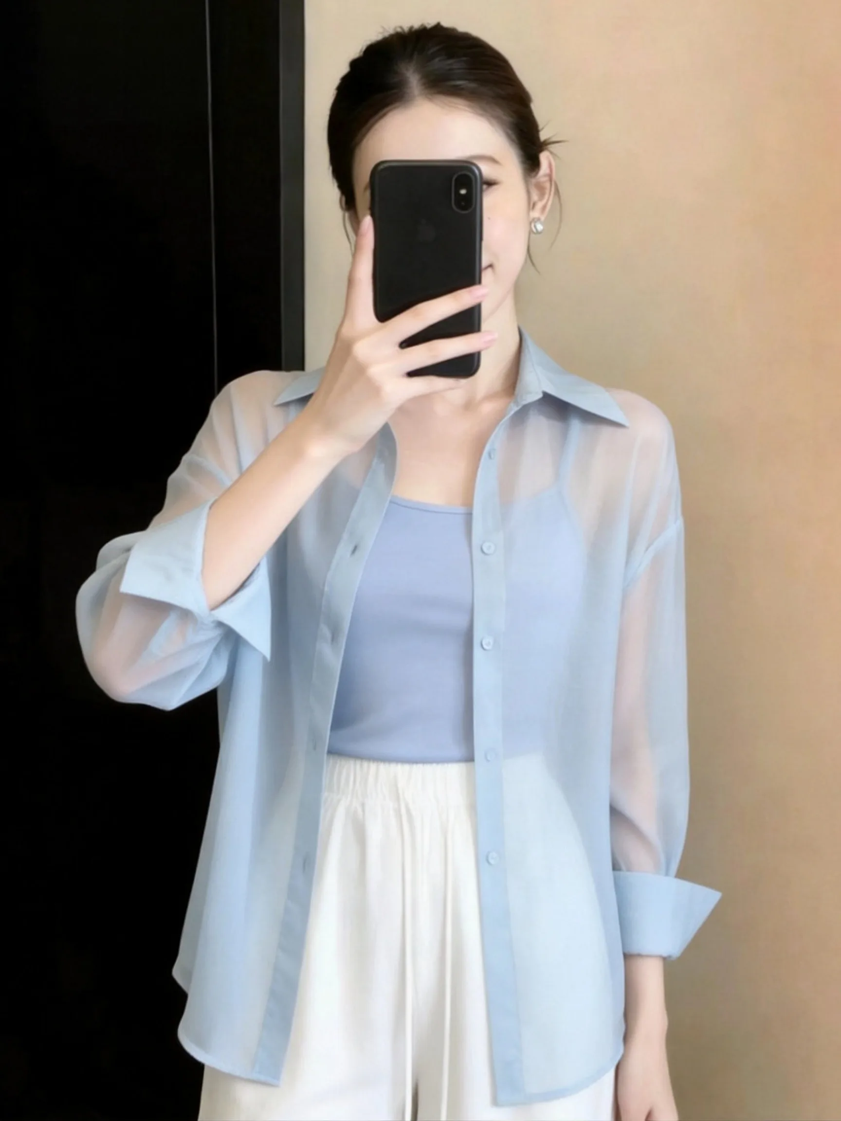 Blue Micro-Light Ice Silk Sun Protection Shirt Coat Women's Summer Strap Outerwear Thin Air Conditioning Open Cardigan C...
Blue Micro-Light Ice Silk Sun Protection Shirt Coat Women's Summer Strap Outerwear Thin Air Conditioning Open Cardigan C...