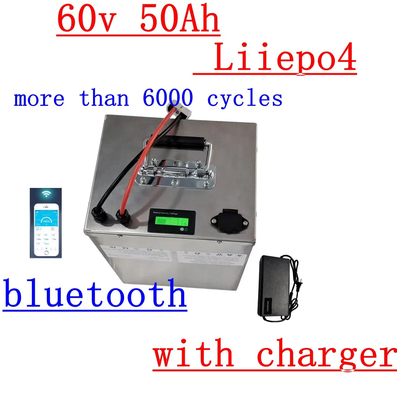 100Ah 60V 60Ah 80Ah 30Ah 60V 40Ah 150Ah 120Ah литиевая батарея lifepo4 с Bluetooth APP BMS для скутера, лодки + зарядное устройство
100Ah 60V 60Ah 80Ah 30Ah 60V 40Ah 150Ah 120Ah литиевая батарея lifepo4 с Bluetooth APP BMS для скутера, лодки + зарядное устройство
