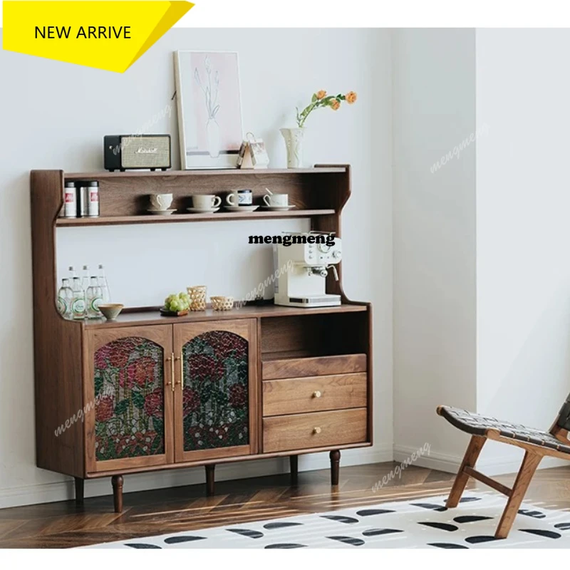 M138 Wuying Tiff side cabinet integrated against the wall living room cabinet black walnut solid wood home retro multi-functiona
M138 Wuying Tiff side cabinet integrated against the wall living room cabinet black walnut solid wood home retro multi-functiona