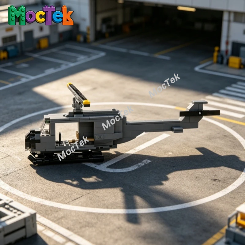 High-detail Vietnam Huey helicopter building block military transport model creative educational small particle toyMOC-261793
High-detail Vietnam Huey helicopter building block military transport model creative educational small particle toyMOC-261793