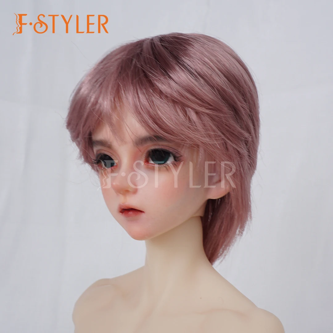 FStyler 9 Colors Short Wig with Banges for BJD Various Size 1/3 Dolls Wig Synthetic Mohair Handsome Boy Dolls Accessories
FStyler 9 Colors Short Wig with Banges for BJD Various Size 1/3 Dolls Wig Synthetic Mohair Handsome Boy Dolls Accessories
