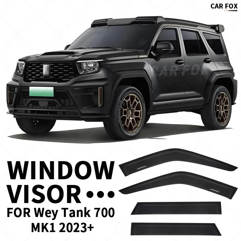 For Wey Tank 700 2023+ Plastic Window Visor Vent Shades Sun Rain Deflector Guard 4PCS/SE For Wey Tank 700 2023+
For Wey Tank 700 2023+ Plastic Window Visor Vent Shades Sun Rain Deflector Guard 4PCS/SE For Wey Tank 700 2023+