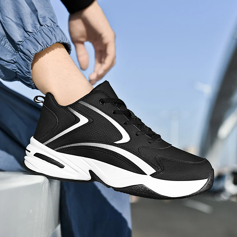 Men's Casual Running Shoes Large Size Thick Bottom Elevated Dad Shoes Lightweight Anti‑Slip Wear‑Resistant Low Top Sports Shoes
Men's Casual Running Shoes Large Size Thick Bottom Elevated Dad Shoes Lightweight Anti‑Slip Wear‑Resistant Low Top Sports Shoes