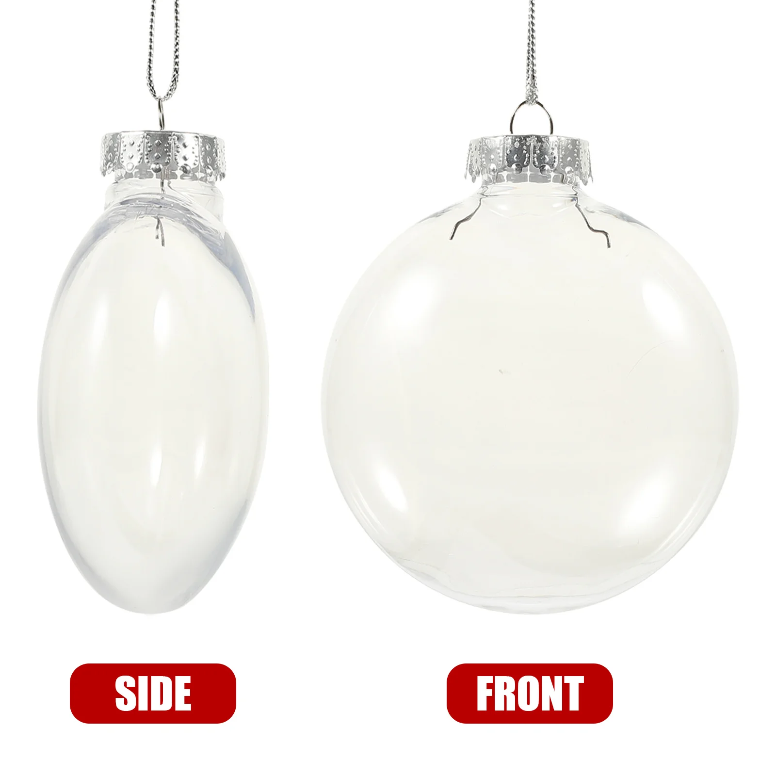 10Pcs Transparent Plastic Balls Fillable Ornaments Hanging Xmas Tree Decorations Clear Candy Boxes Wedding Party Favor
10Pcs Transparent Plastic Balls Fillable Ornaments Hanging Xmas Tree Decorations Clear Candy Boxes Wedding Party Favor