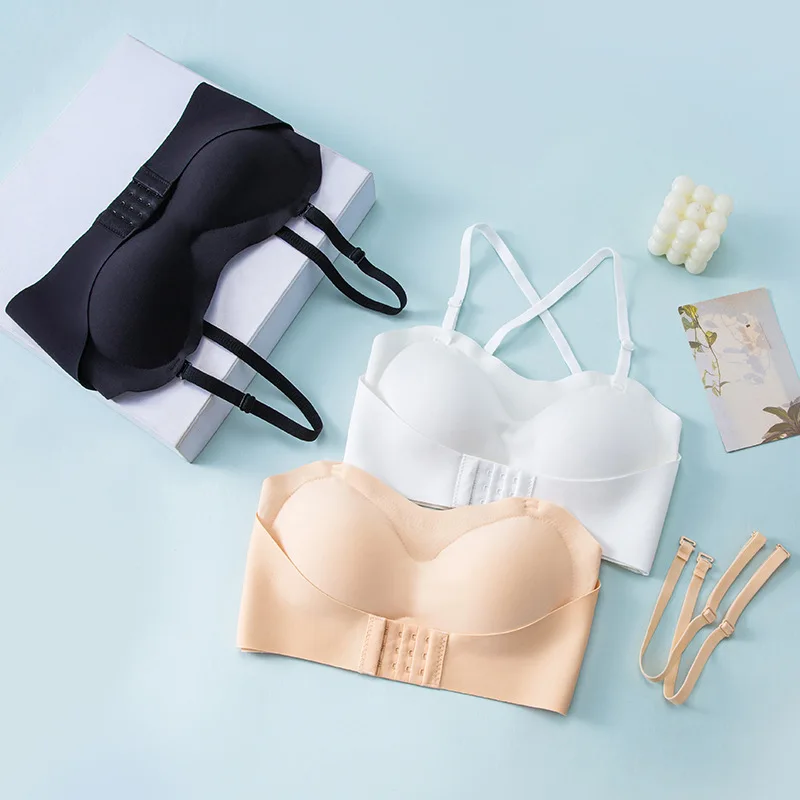 Invisible Strapless Bra For Women Wireless Push Up Non Slip Wedding Brassiere Big Breasts Underwear Sexy Lingerie S-Xl Plus Size
Invisible Strapless Bra For Women Wireless Push Up Non Slip Wedding Brassiere Big Breasts Underwear Sexy Lingerie S-Xl Plus Size