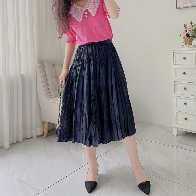 Folded Paper Texture A-Line Skirt Slimming Design Two Colors Cotton Material Summer 2023 Collection Versatile Sli Skirt
Folded Paper Texture A-Line Skirt Slimming Design Two Colors Cotton Material Summer 2023 Collection Versatile Sli Skirt